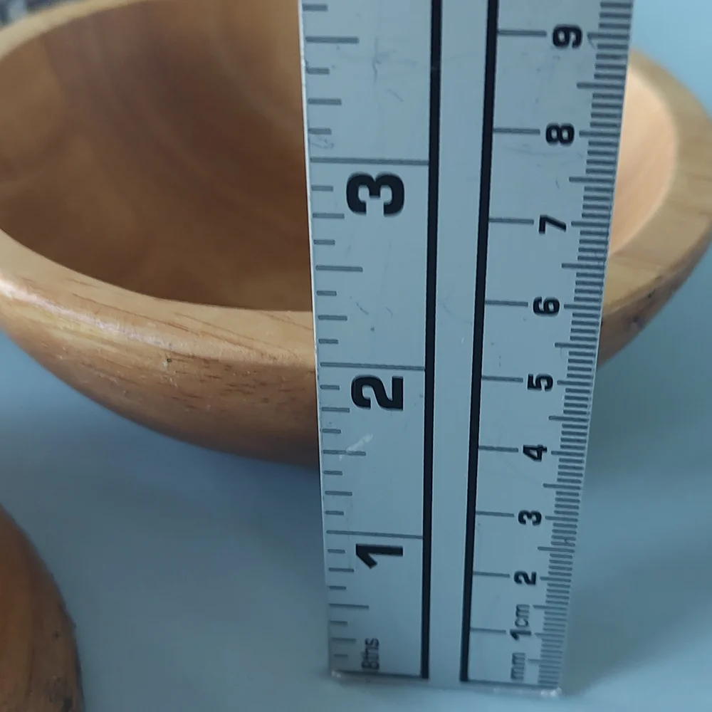 Hearth & Hand Rubberwood Bowl 3 Pieces Mini Style Boho Farmhouse
